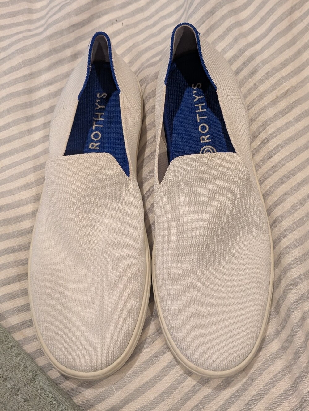 Rothy's White Knit Slip-On Sneaker - 10.5